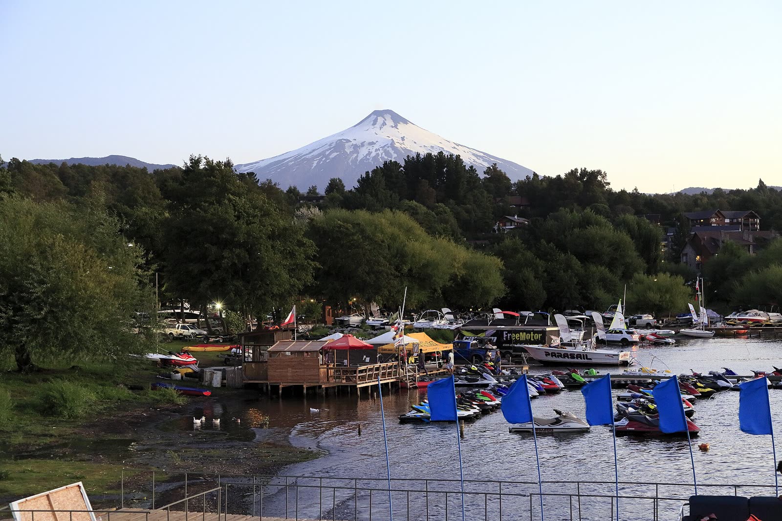 El lago Villarrica en Pucón